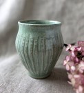 Turkis vase med striper thumbnail