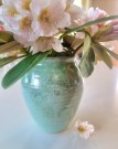 Turkis/kobbergrønn vase thumbnail