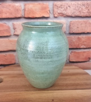 Turkis/kobbergrønn vase